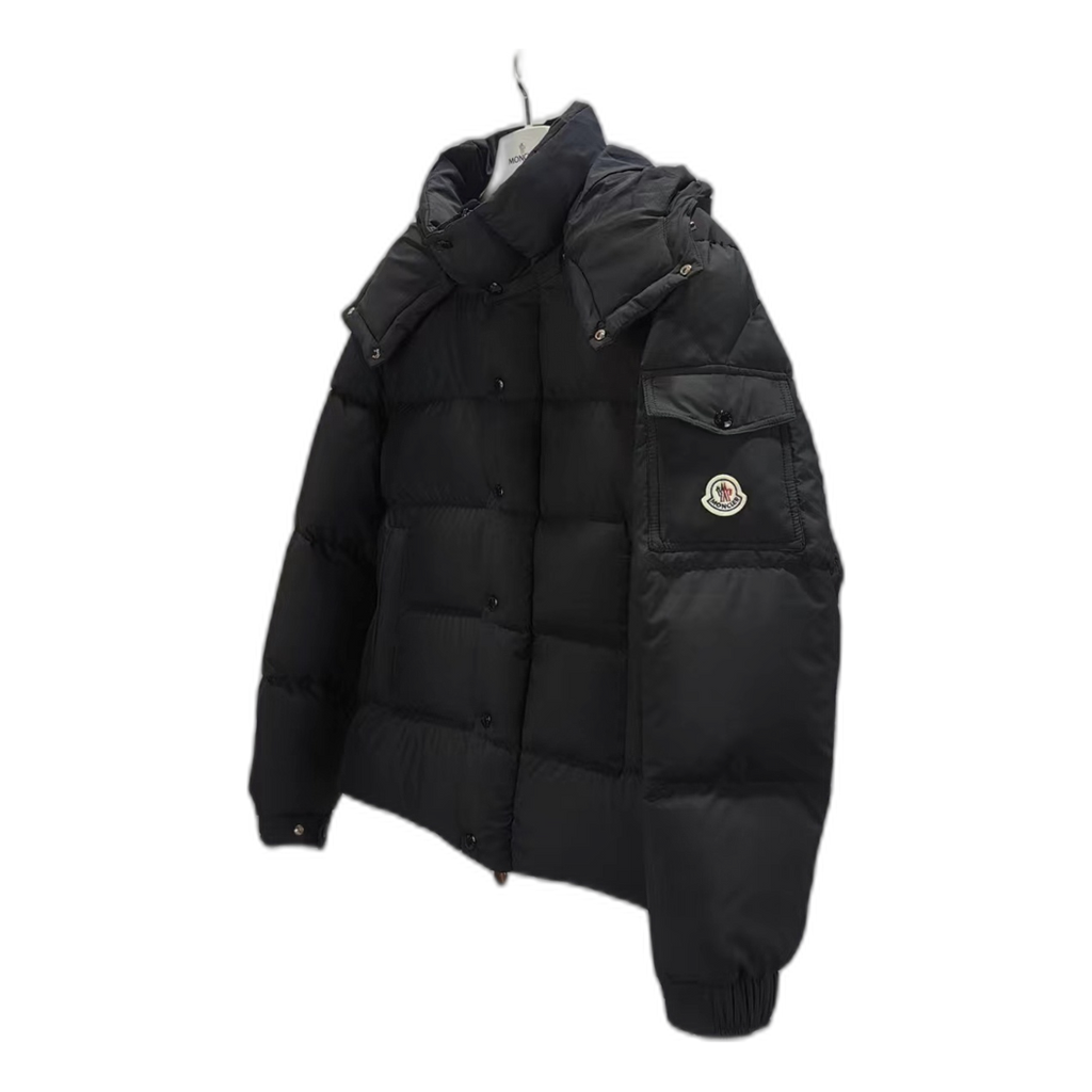 Moncler Maya Matte Hooded Puffer Jacket – Black | Premium Down | Luxury Outerwear