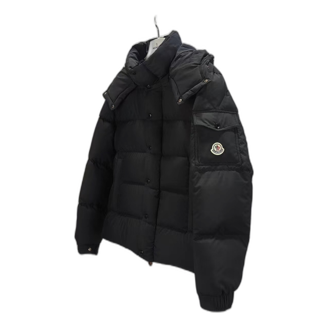 Moncler Maya Matte Hooded Puffer Jacket – Black | Premium Down | Luxury Outerwear