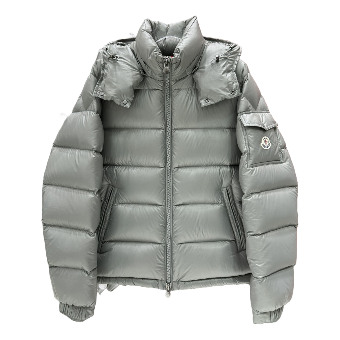 Moncler Maya Hooded Puffer Jacket – Gray | Premium Down | Luxury Outerwear