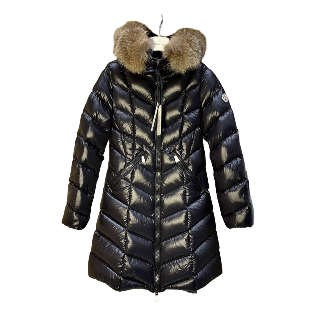 Moncler Fulmarus Chevron-Quilted Hooded Puffer Coat – Black | Premium Down | Luxury Outerwear