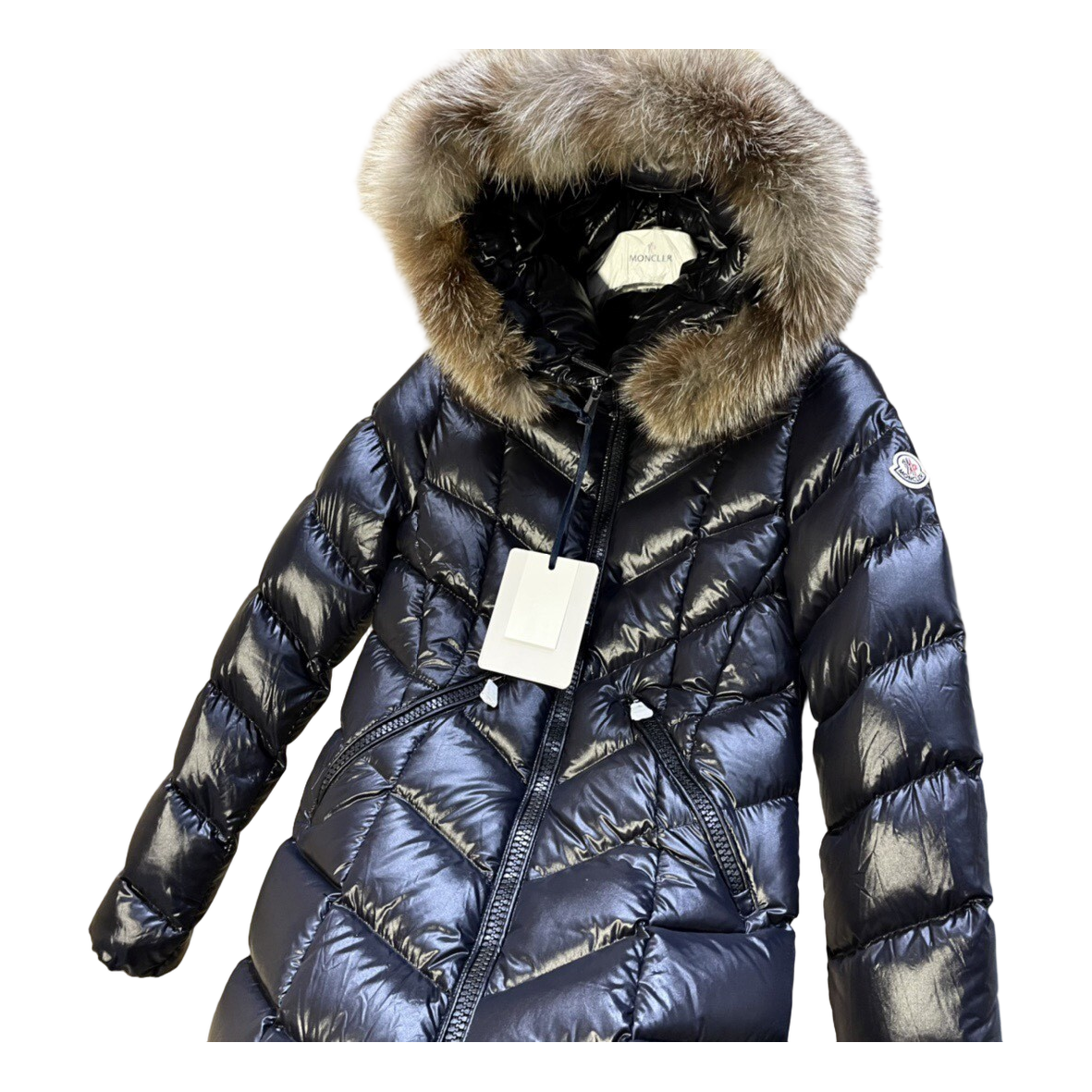Moncler Fulmarus Chevron-Quilted Hooded Puffer Coat – Black | Premium Down | Luxury Outerwear