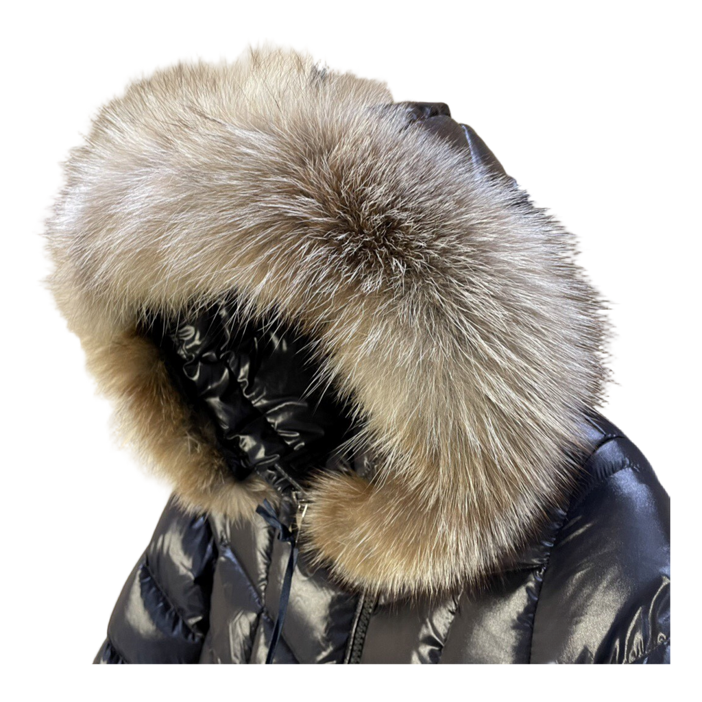 Moncler Fulmarus Chevron-Quilted Hooded Puffer Coat – Black | Premium Down | Luxury Outerwear