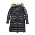 Moncler Four-Pocket Fur-Trim Hooded Long Puffer Coat – Black | Premium Down | Luxury Outerwear