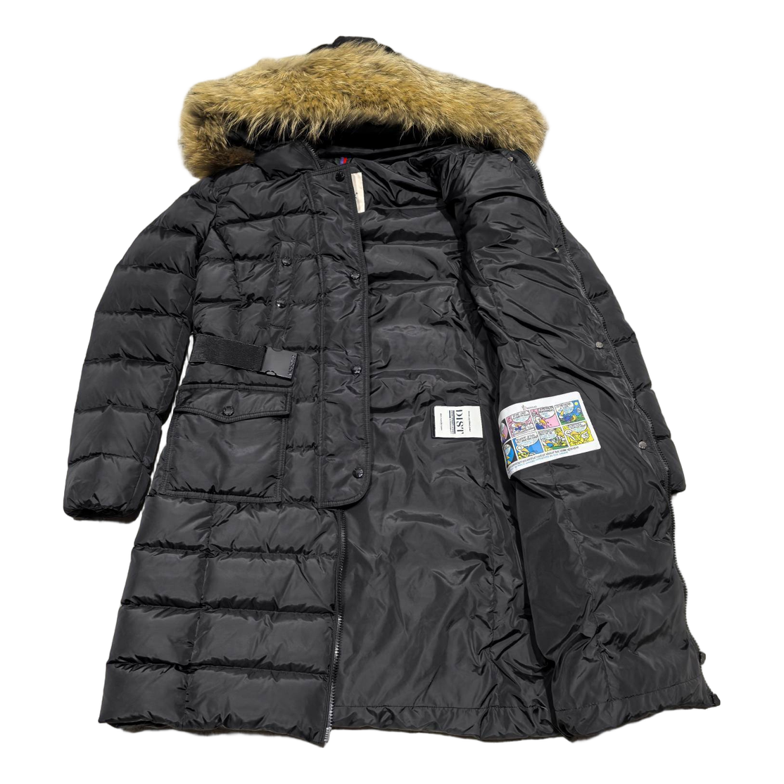 Moncler Four-Pocket Fur-Trim Hooded Long Puffer Coat – Black | Premium Down | Luxury Outerwear