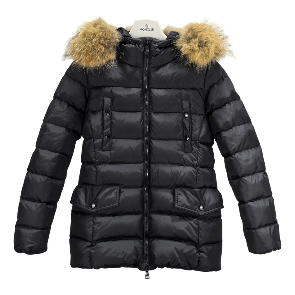 Moncler Four-Pocket Belted Fur-Trim Puffer Jacket – Black | Premium Down | Luxury Outerwear