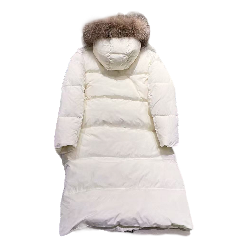Moncler Marrionnier Long Puffer Coat – Ivory | Premium Down | Luxury Outerwear