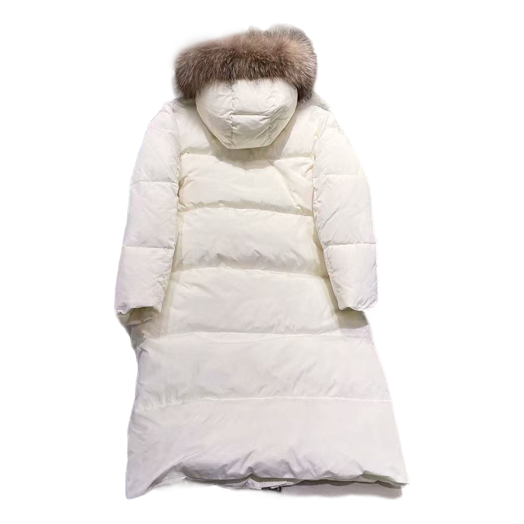 Moncler Marrionnier Long Puffer Coat – Ivory | Premium Down | Luxury Outerwear