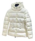 Moncler Fitted Hooded Short Puffer Jacket – Ivory | Premium Down | Luxury Outerwear