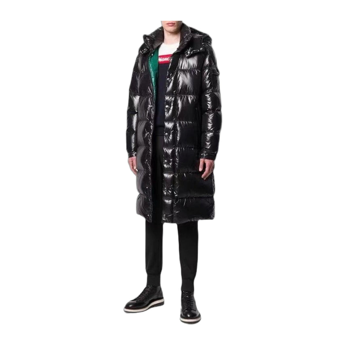 Moncler Hanoverian Glossy Hooded Long Puffer Coat | Premium Down | Luxury Outerwear