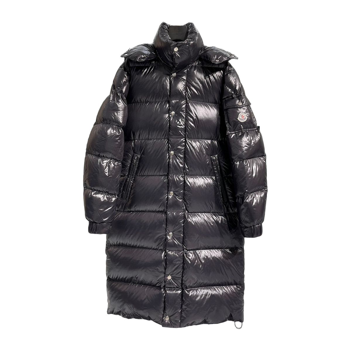 Moncler Hanoverian Glossy Hooded Long Puffer Coat | Premium Down | Luxury Outerwear
