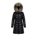 Moncler Fulmarus Chevron-Quilted Fur-Trim Long Coat | Premium Down | Luxury Outerwear
