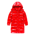 Moncler Hanoverian Glossy Hooded Long Puffer Coat – Red | Premium Down | Luxury Outerwear