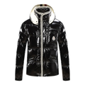 Moncler Contrast-Trim Glossy Hooded Puffer Jacket | Premium Down | Luxury Outerwear