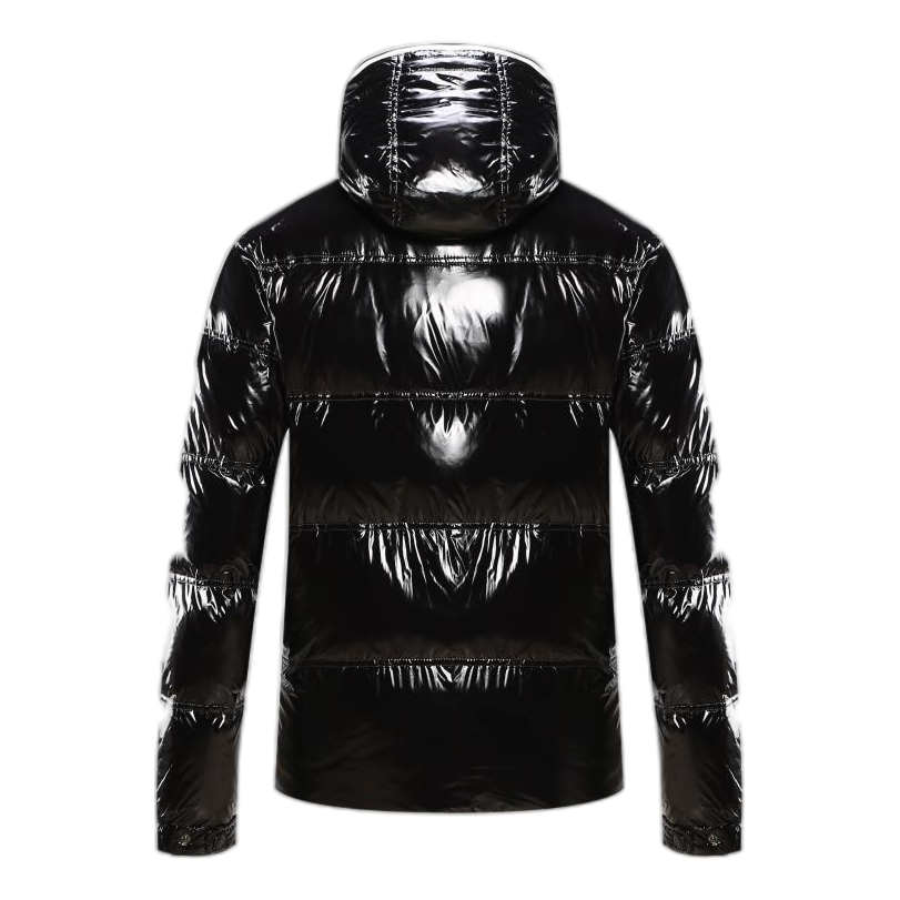 Moncler Contrast-Trim Glossy Hooded Puffer Jacket | Premium Down | Luxury Outerwear