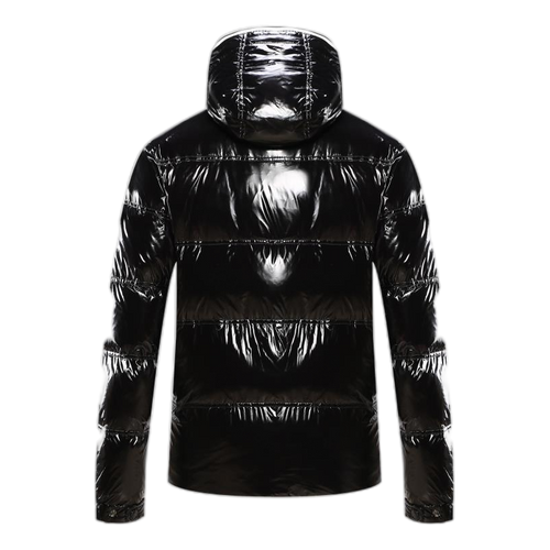 Moncler Contrast-Trim Glossy Hooded Puffer Jacket | Premium Down | Luxury Outerwear