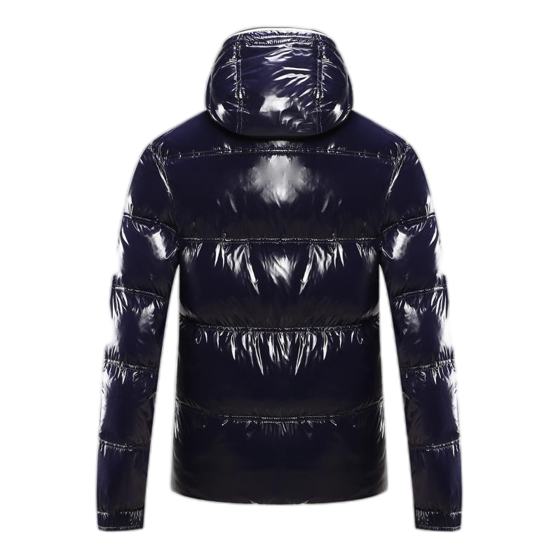 Moncler Contrast-Trim Glossy Hooded Puffer Jacket | Premium Down | Luxury Outerwear