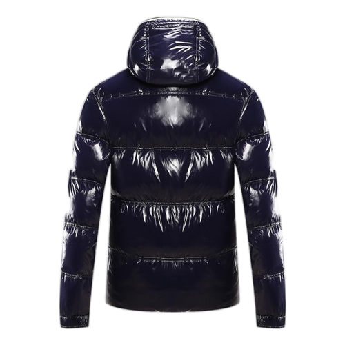 Moncler Contrast-Trim Glossy Hooded Puffer Jacket | Premium Down | Luxury Outerwear
