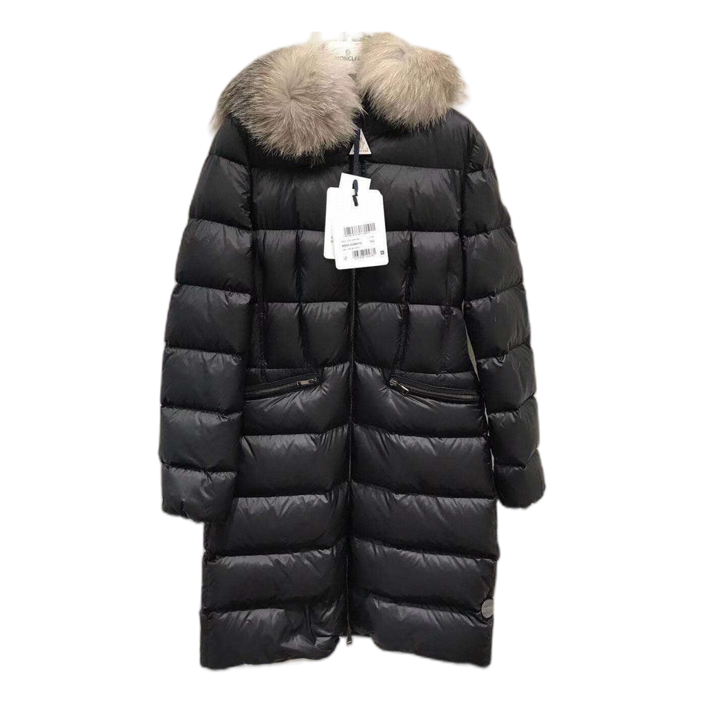 Moncler Four-Pocket Fur-Trim Hooded Long Puffer Coat – Black | Premium Down | Luxury Outerwear