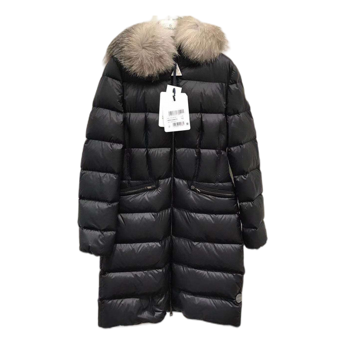 Moncler Four-Pocket Fur-Trim Hooded Long Puffer Coat – Black | Premium Down | Luxury Outerwear