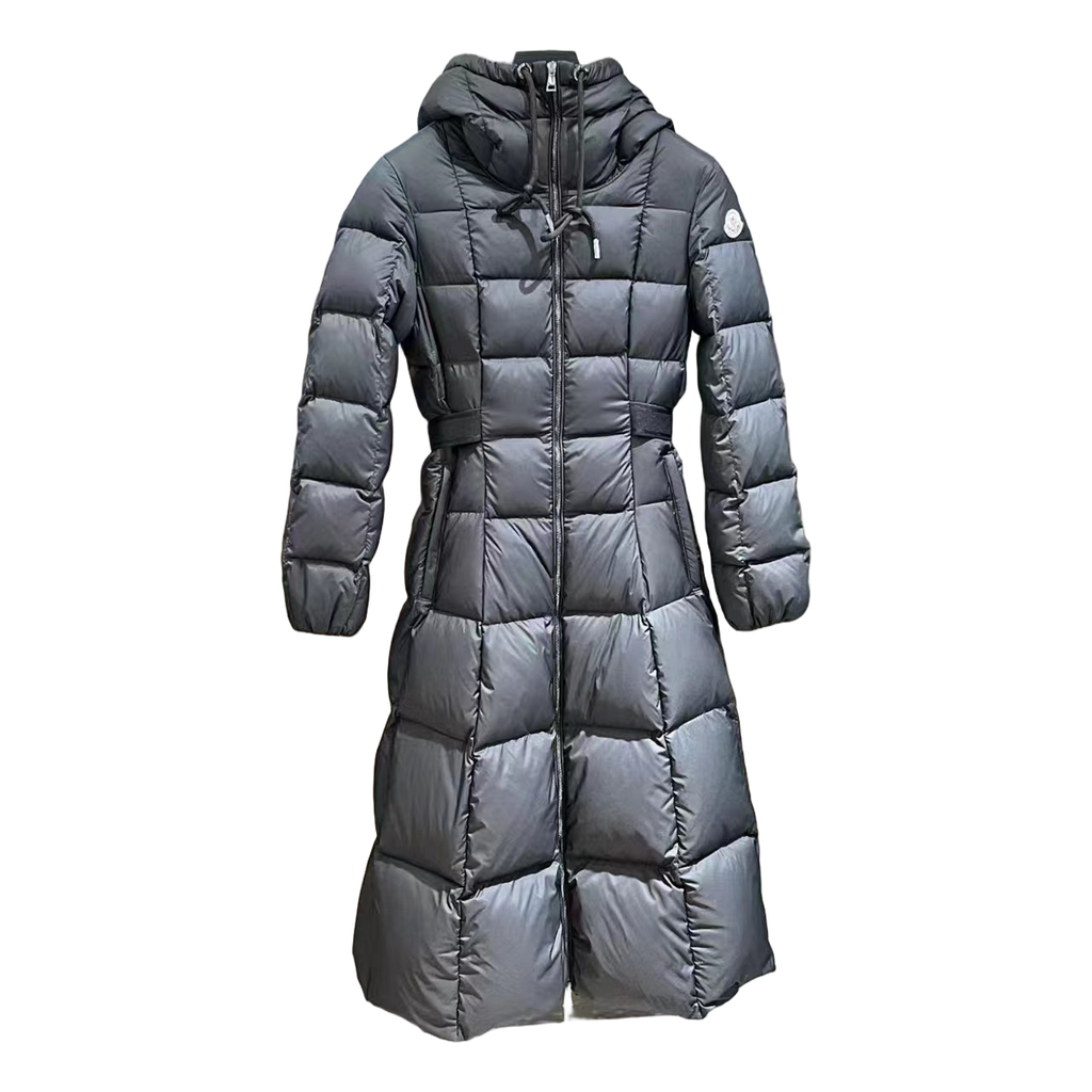 Moncler Faucon Hooded Long Puffer Coat – Black | Premium Down | Luxury Outerwear