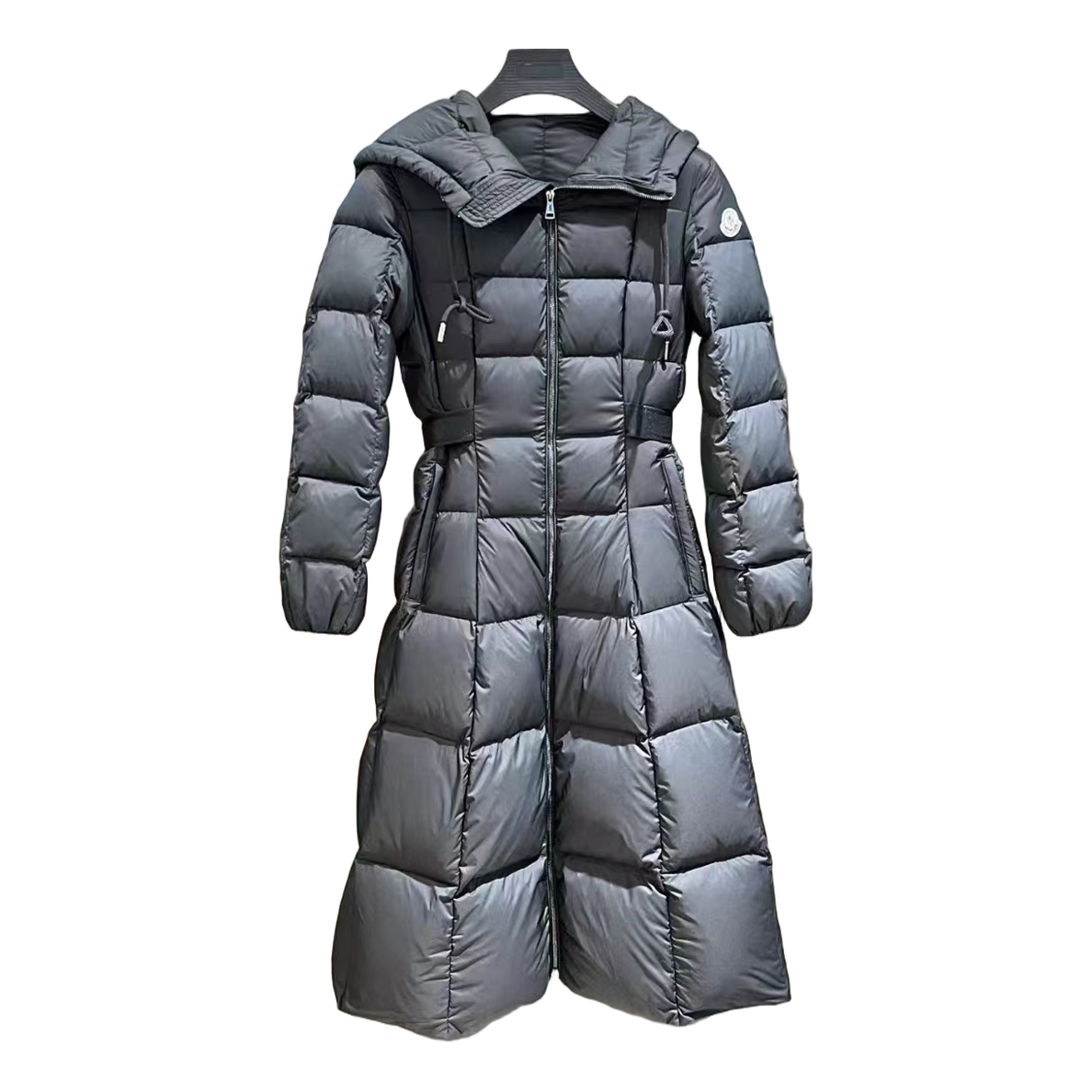 Moncler Faucon Hooded Long Puffer Coat – Black | Premium Down | Luxury Outerwear