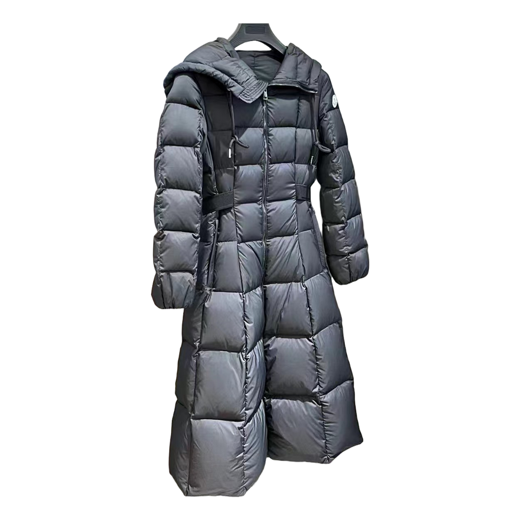 Moncler Faucon Hooded Long Puffer Coat – Black | Premium Down | Luxury Outerwear