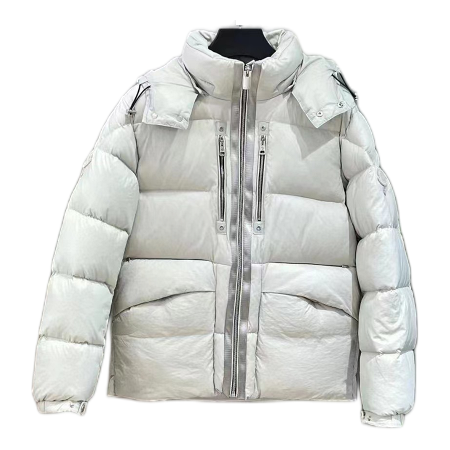 Moncler Double-Zip Hooded Puffer Jacket – Off White | Premium Down | Luxury Outerwear