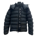 Moncler Vertical-Logo Snap-Front Puffer Jacket – Black | Premium Down | Luxury Outerwear