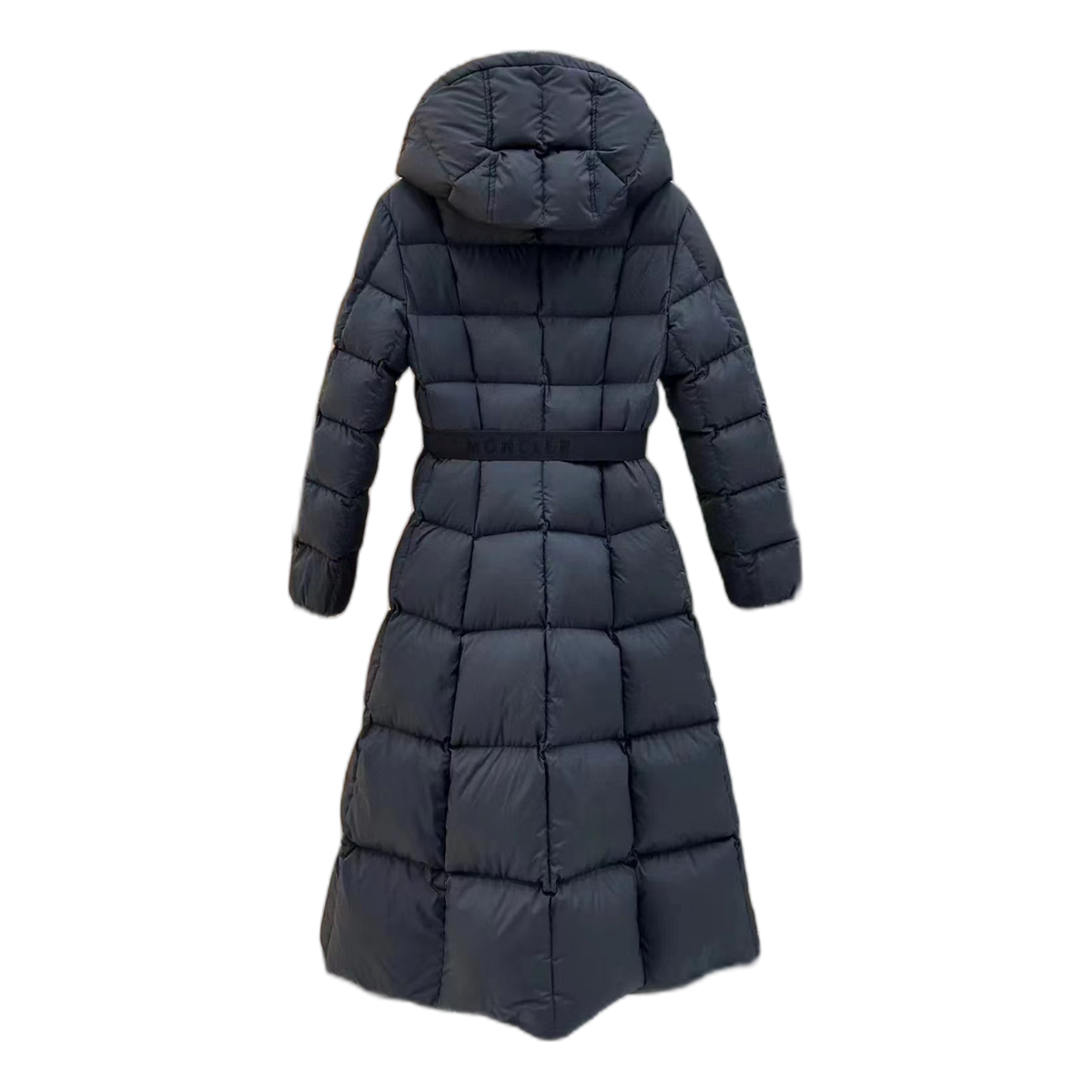 Moncler Drawstring-Hood Fitted Long Puffer Coat – Black | Premium Down | Luxury Outerwear
