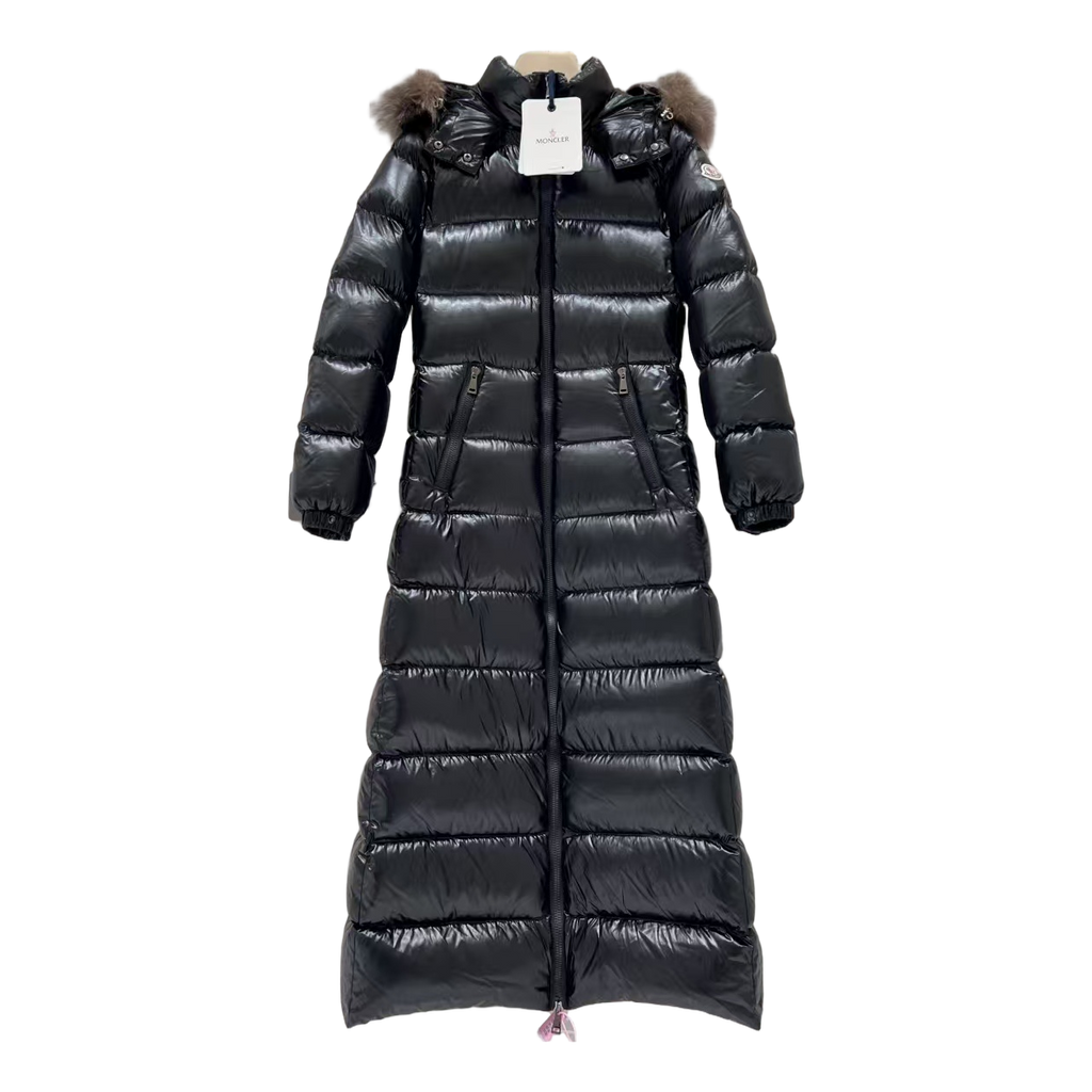 Moncler Hudson Fur-Trim Long Puffer Coat | Premium Down | Luxury Outerwear