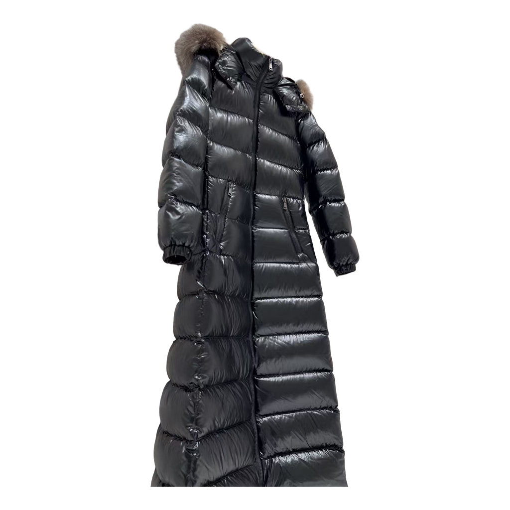 Moncler Hudson Fur-Trim Long Puffer Coat | Premium Down | Luxury Outerwear