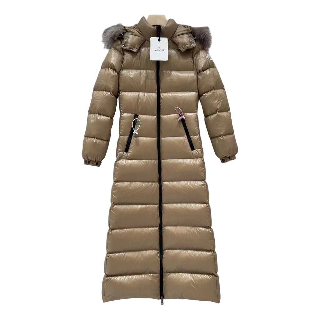 Moncler Hudson Fur-Trim Long Puffer Coat | Premium Down | Luxury Outerwear