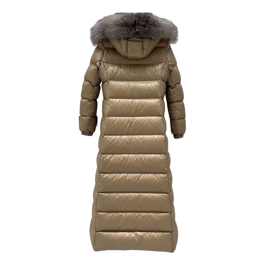 Moncler Hudson Fur-Trim Long Puffer Coat | Premium Down | Luxury Outerwear