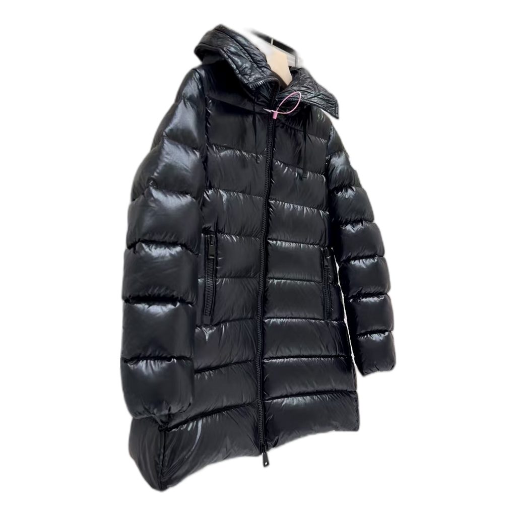 Moncler Suyen Hooded Puffer Coat – Black | Premium Down | Luxury Outerwear