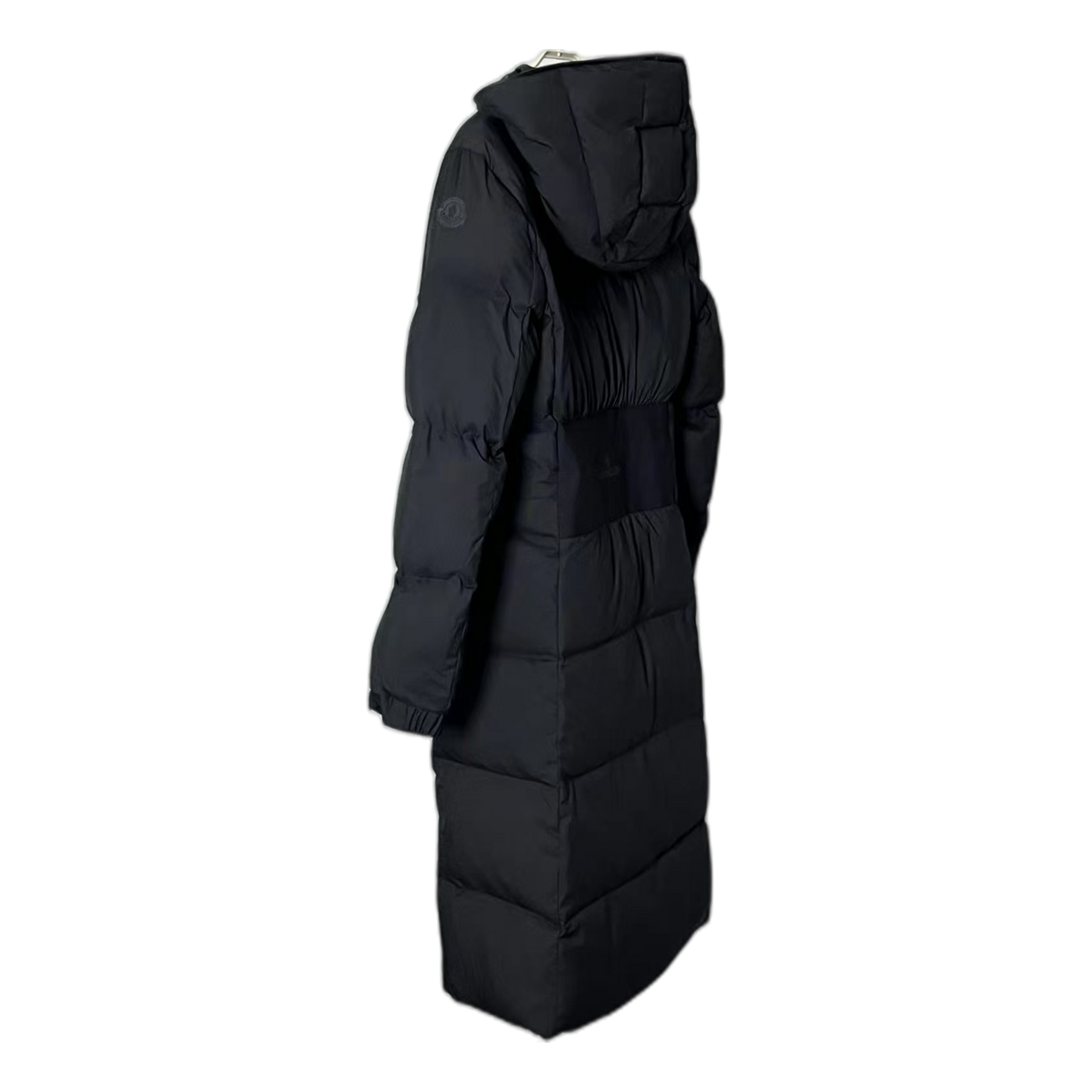 Moncler Matte Zip-Front Hooded Long Puffer Coat – Black | Premium Down | Luxury Outerwear
