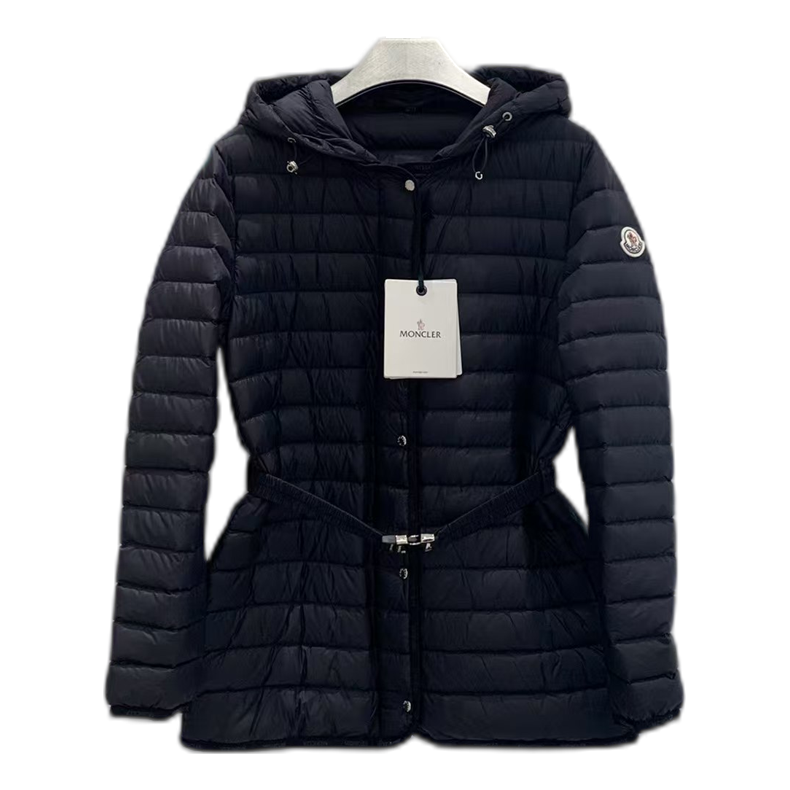 Moncler Oredon Belted Hooded Puffer Jacket – Black | Premium Down | Luxury Outerwear