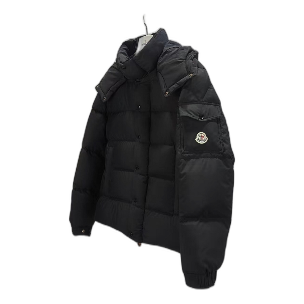 Moncler Maya Matte Hooded Puffer Jacket – Black | Premium Down | Luxury Outerwear
