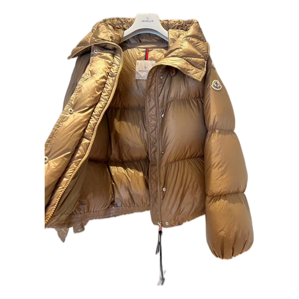 Moncler Borey Hooded Puffer Jacket – Bronze | Premium Down | Luxury Outerwear