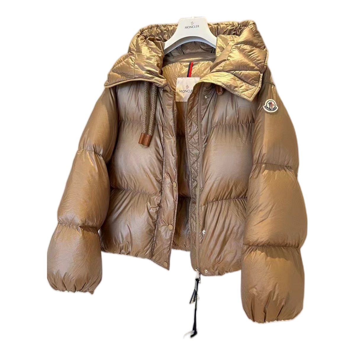Moncler Borey Hooded Puffer Jacket – Bronze | Premium Down | Luxury Outerwear