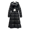 Moncler Fitted Long Hooded Puffer Coat – Black | Premium Down | Luxury Outerwear