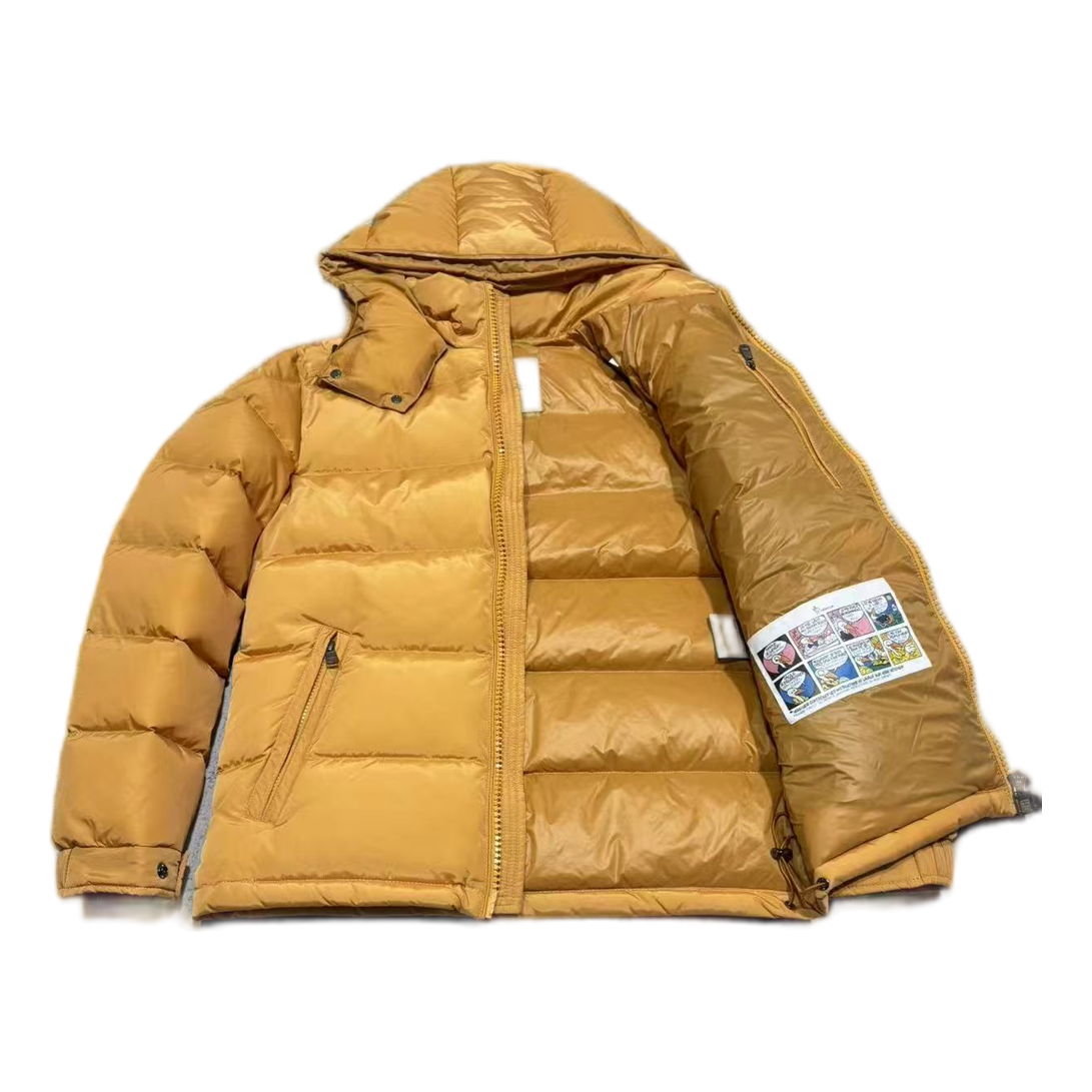 Moncler Maya Hooded Puffer Jacket – Yellow | Premium Down | Luxury Outerwear