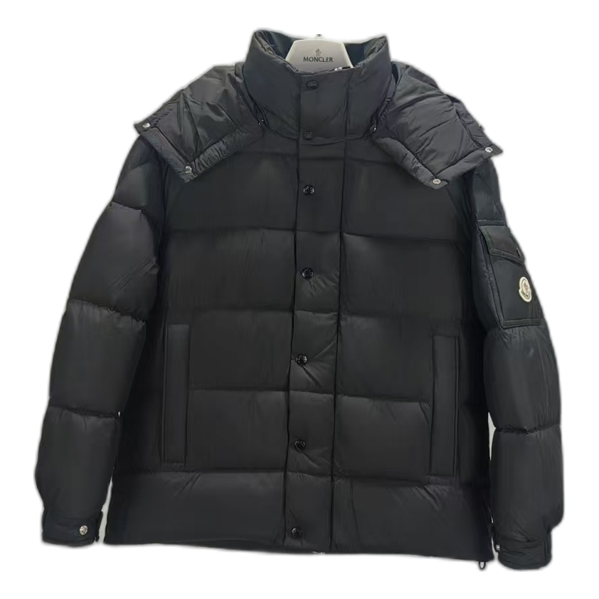 Moncler Matte Snap-Front Hooded Puffer Jacket | Premium Down | Luxury Outerwear