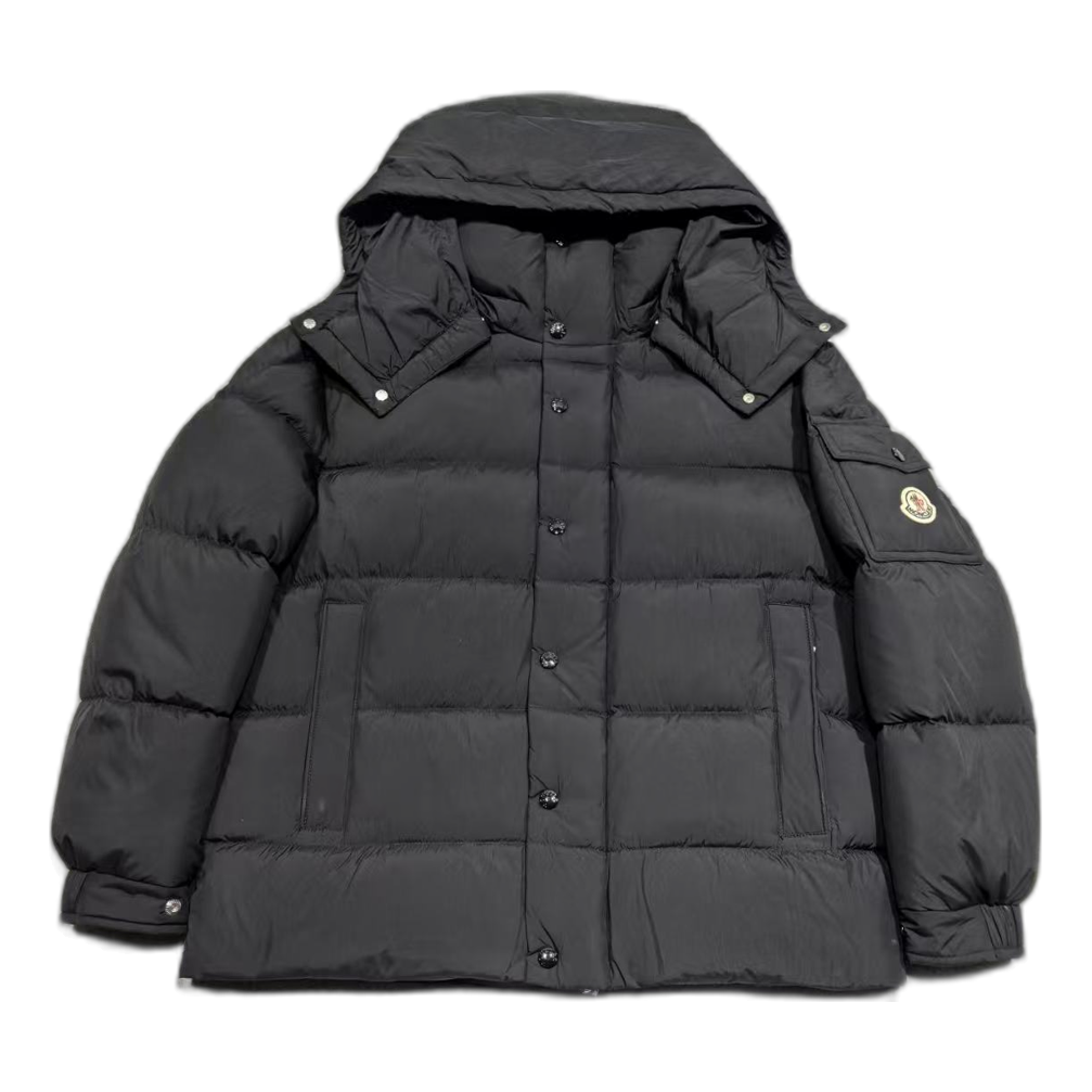 Moncler Matte Snap-Front Hooded Puffer Jacket | Premium Down | Luxury Outerwear