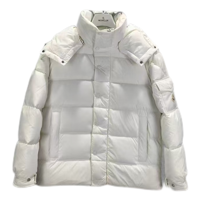 Moncler Matte Snap-Front Hooded Puffer Jacket | Premium Down | Luxury Outerwear