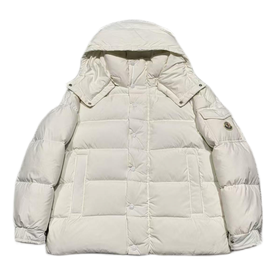Moncler Matte Snap-Front Hooded Puffer Jacket | Premium Down | Luxury Outerwear