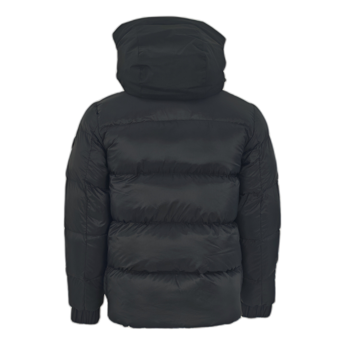 Moncler Tonal-Logo High-Collar Puffer Jacket – Black | Premium Down | Luxury Outerwear