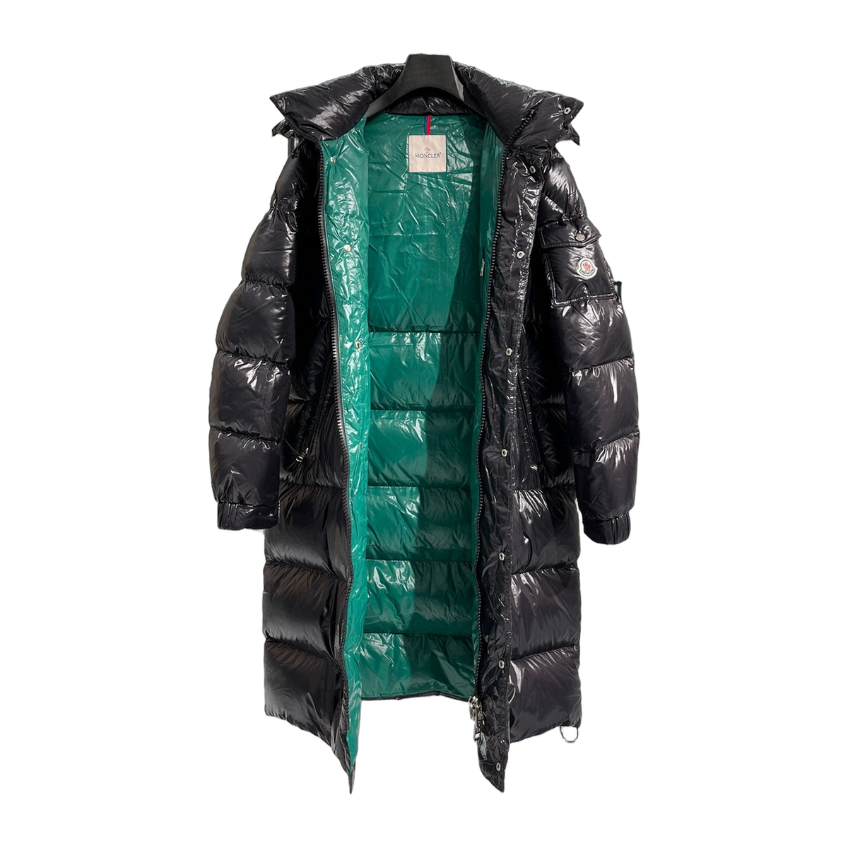 Moncler Hanoverian Glossy Hooded Long Puffer Coat | Premium Down | Luxury Outerwear