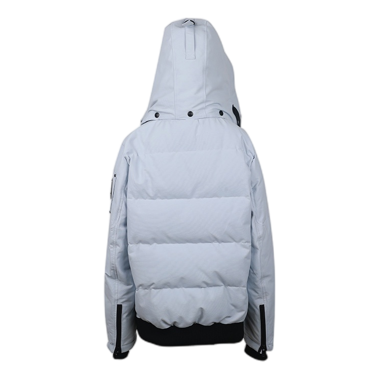 Moose Knuckles Contrast-Pocket Hooded Winter Parka – Grey | Canadian Down | Extreme Cold