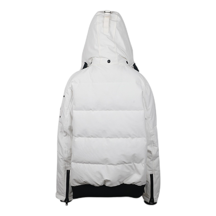 Moose Knuckles Contrast-Pocket Hooded Winter Parka – White | Canadian Down | Extreme Cold