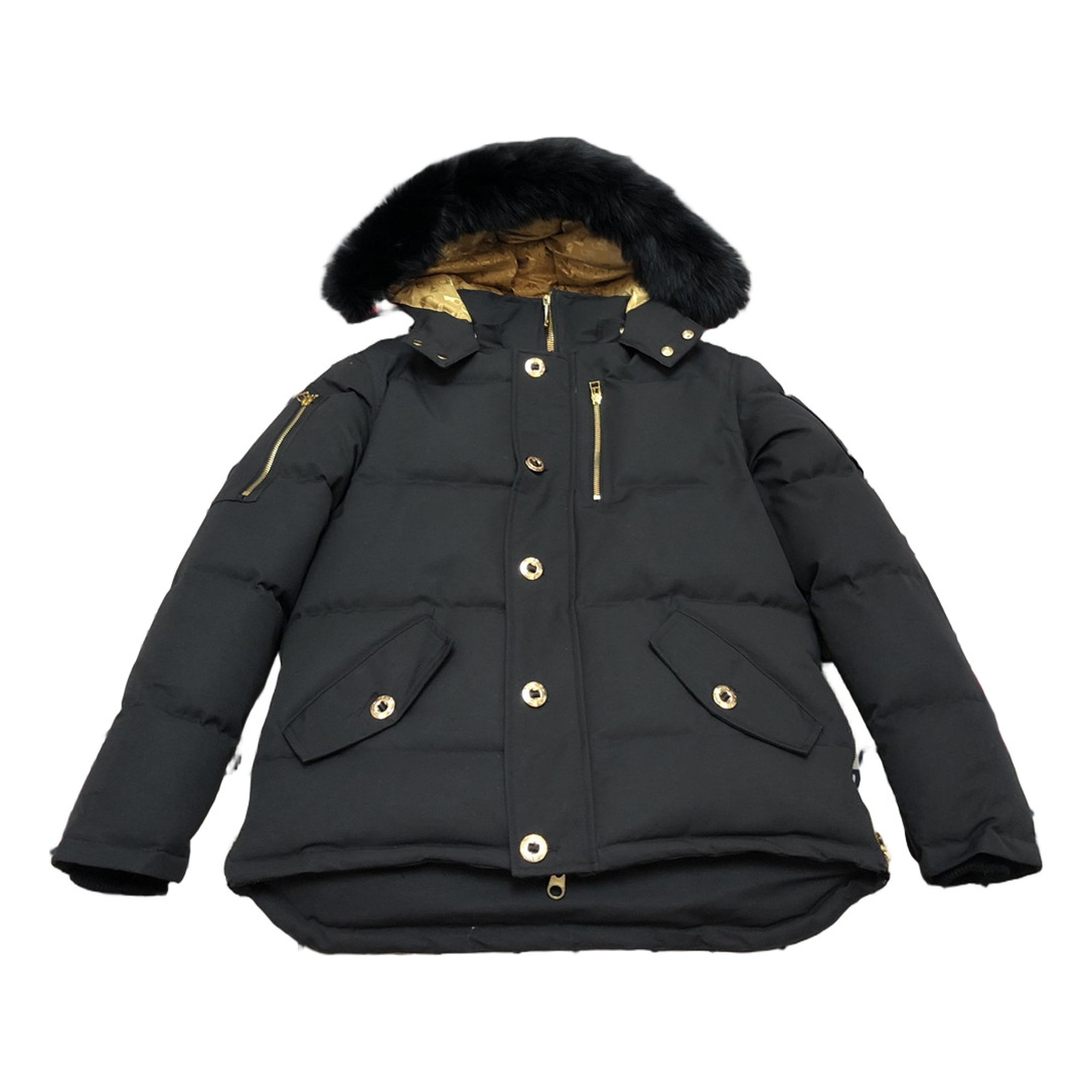 Moose Knuckles Gold 3Q Fur-Trim Puffer Jacket – Black | Canadian Down | Extreme Cold